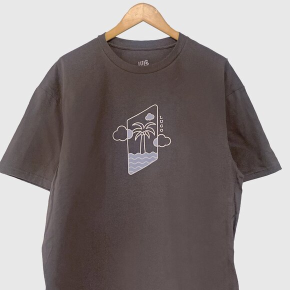 NEVER USED - Grey Palm Paradise Tee - centre chest - LuCo - Picture 1 of 3